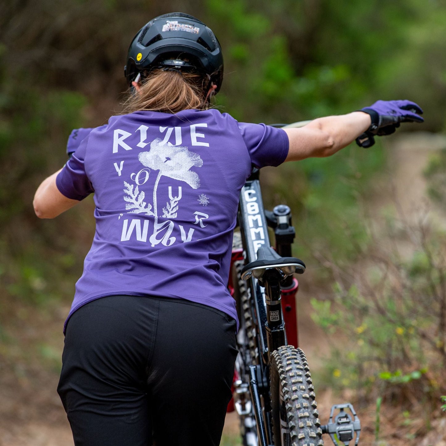 Trikot NORTHWAVE XTRAIL 2 Damen Kurzarm Violett