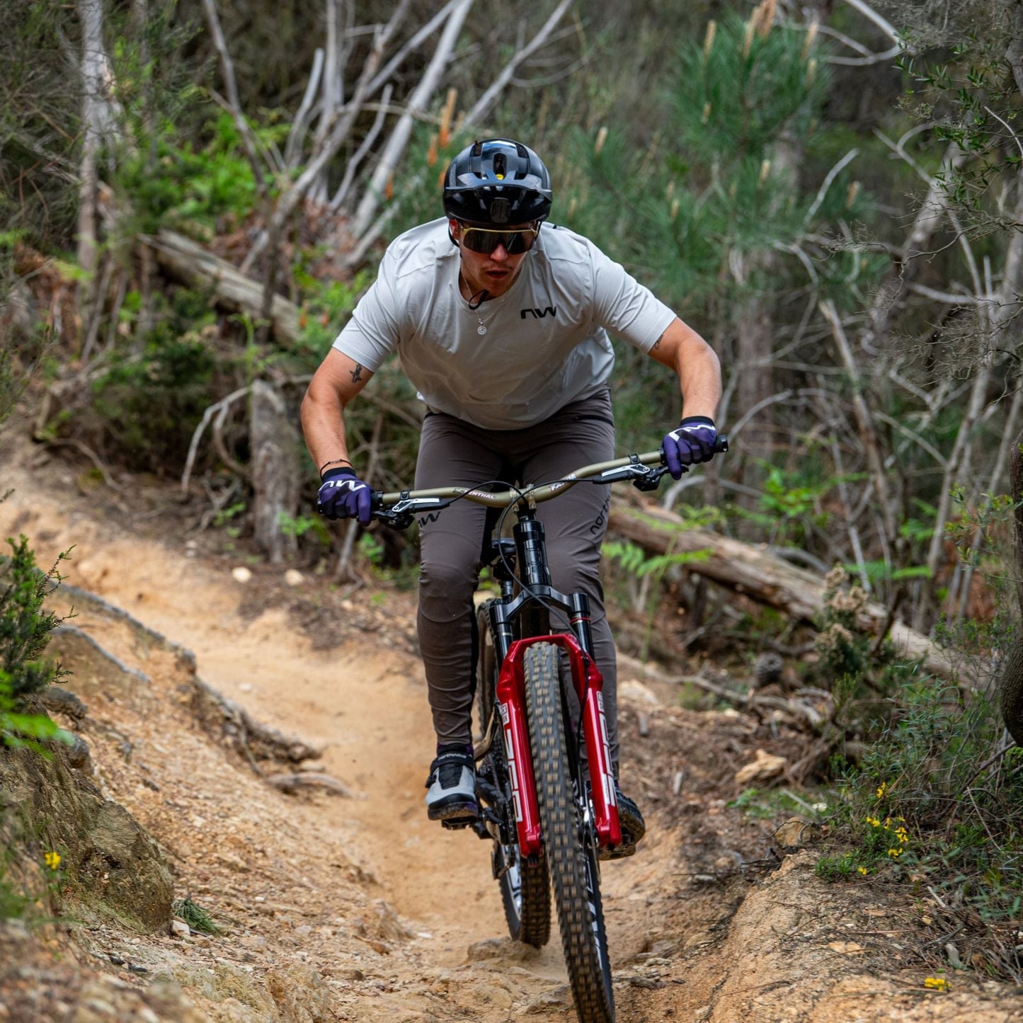 Trikot NORTHWAVE XTRAIL Kurzarm Grau