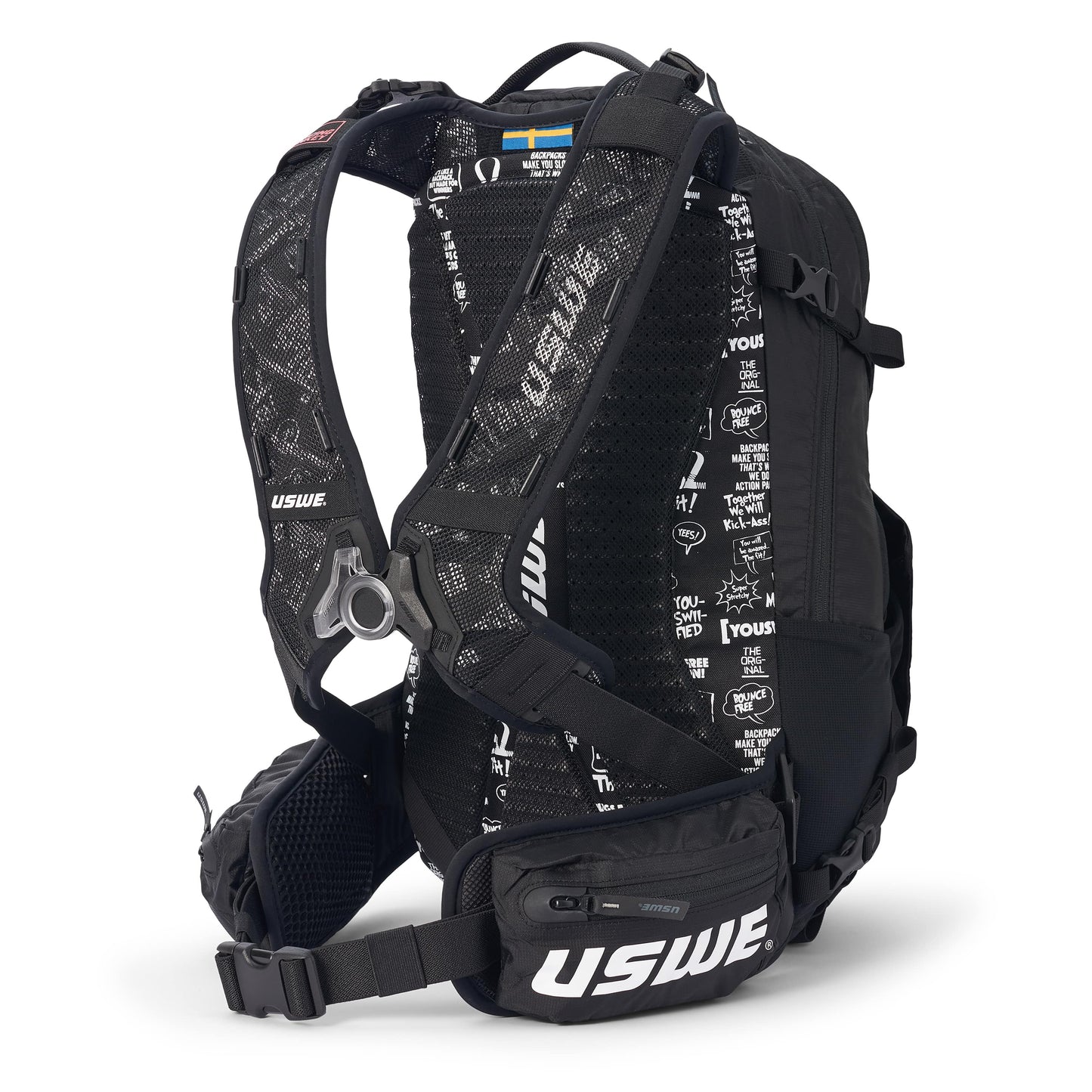 Reppu USWE SHRED 16 L Musta