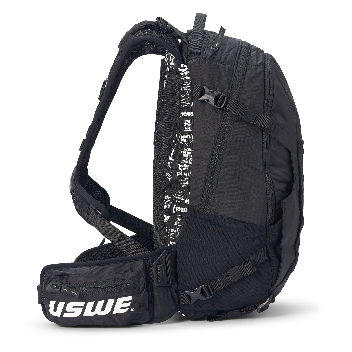 Reppu USWE SHRED 16 L Musta