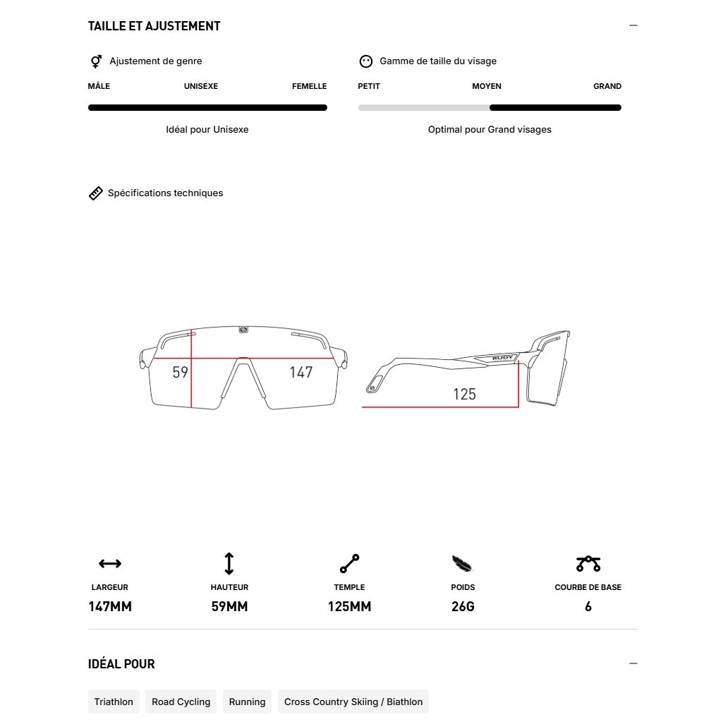 Lunettes RUDY PROJECT SPINSHIELD PRO Crystal Apple Verres RP Optics Multilaser Yellow