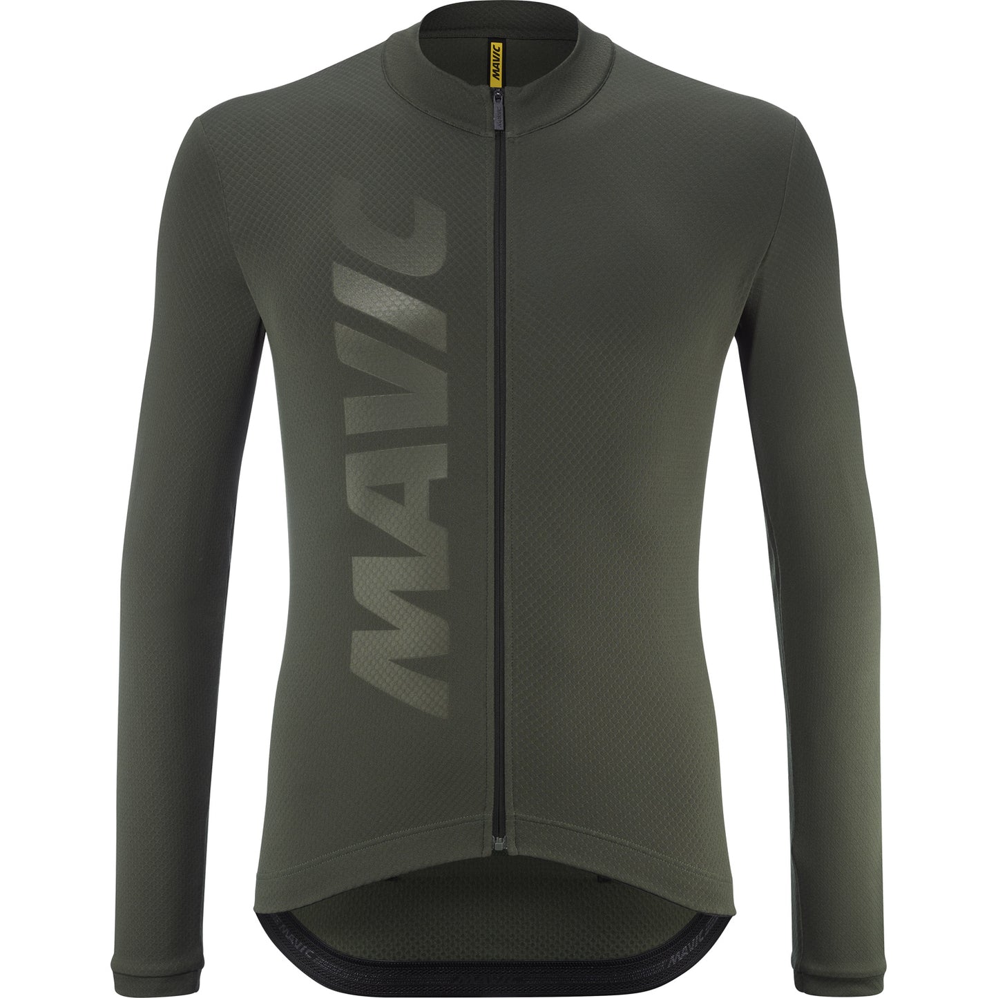 Maillot MAVIC AKSIUM THERMO Maniche Lunghe Verde