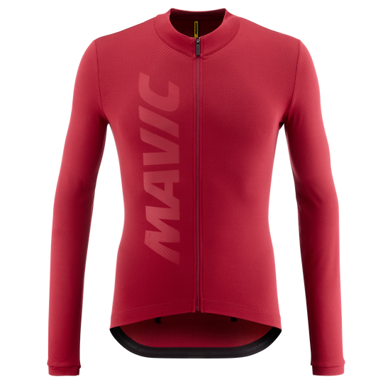 Maglia MAVIC AKSIUM THERMO Maniche Lunghe Bordeaux