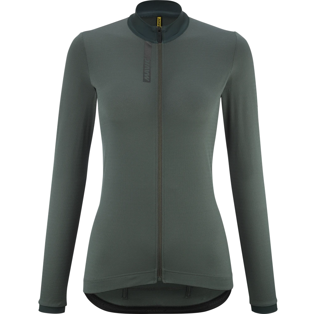 Trikot MAVIC AKSIUM Langarm Damen Grün