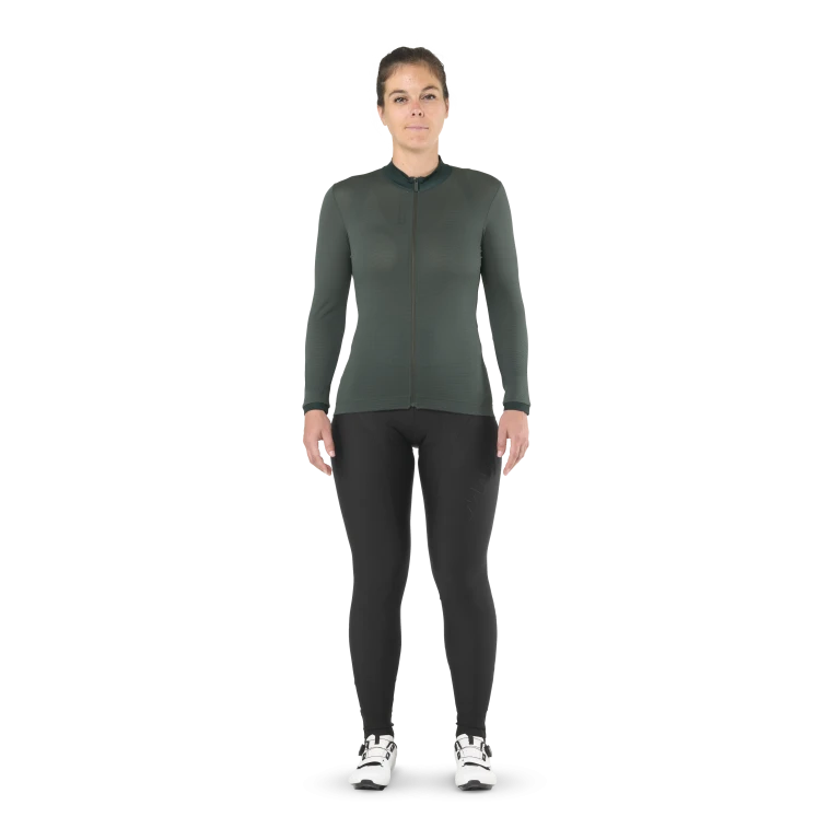 Trikot MAVIC AKSIUM Langarm Damen Grün