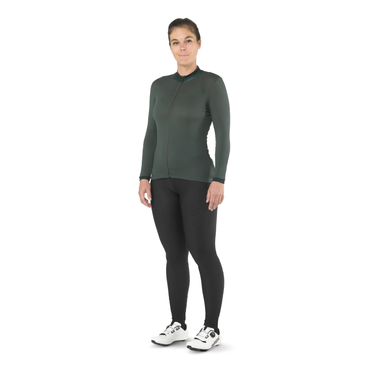 Trikot MAVIC AKSIUM Langarm Damen Grün
