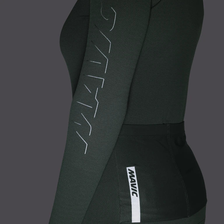 Trikot MAVIC AKSIUM Langarm Damen Grün