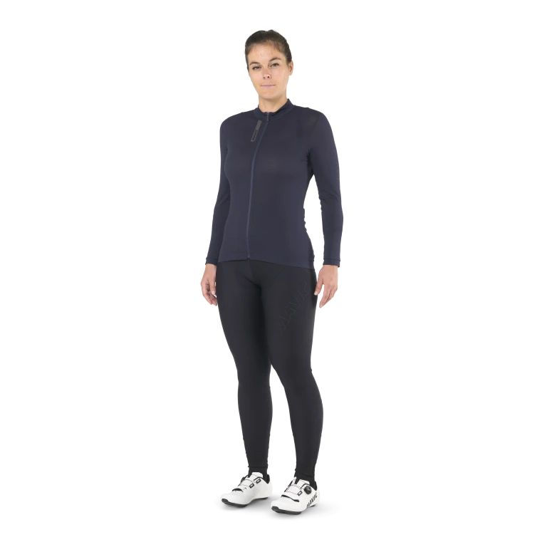 Maglia MAVIC AKSIUM Maniche Lunghe Donna Blu