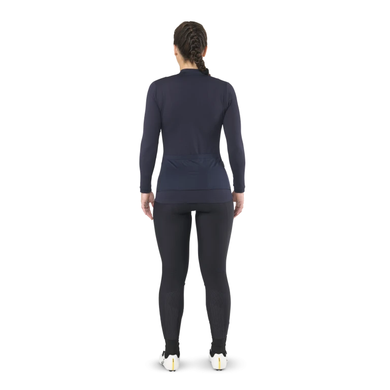 Maglia MAVIC AKSIUM Maniche Lunghe Donna Blu