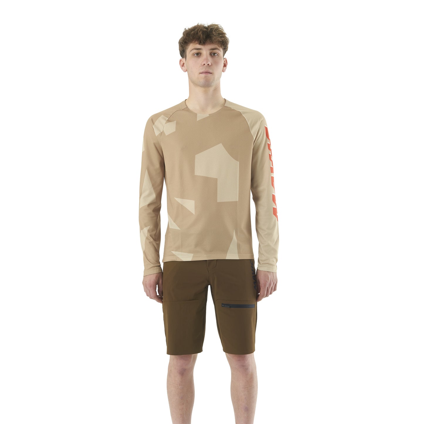 MTB-tröja MAVIC DEEMAX ENDURO Långa Ärmar Camo Beige