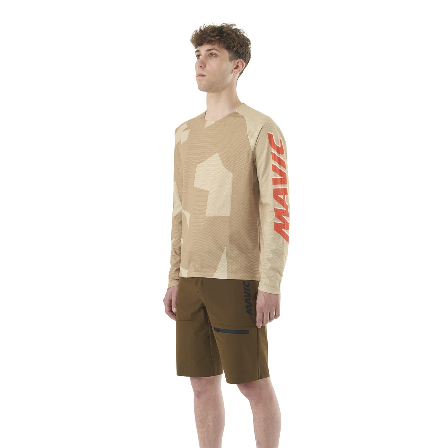 MTB-tröja MAVIC DEEMAX ENDURO Långa Ärmar Camo Beige