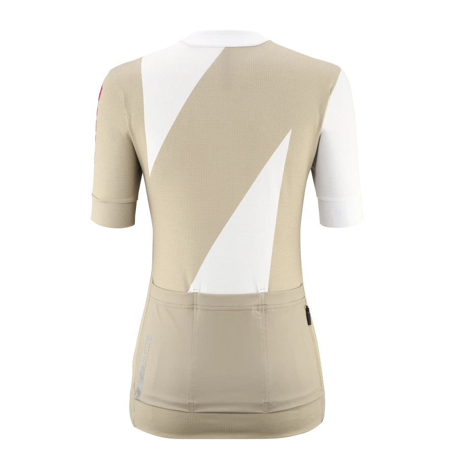 Maillot MAVIC AKSIUM GRAPHIC Manches Courtes Femme Beige