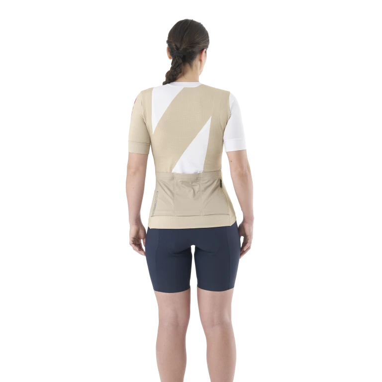 Maillot MAVIC AKSIUM GRAPHIC Manches Courtes Femme Beige