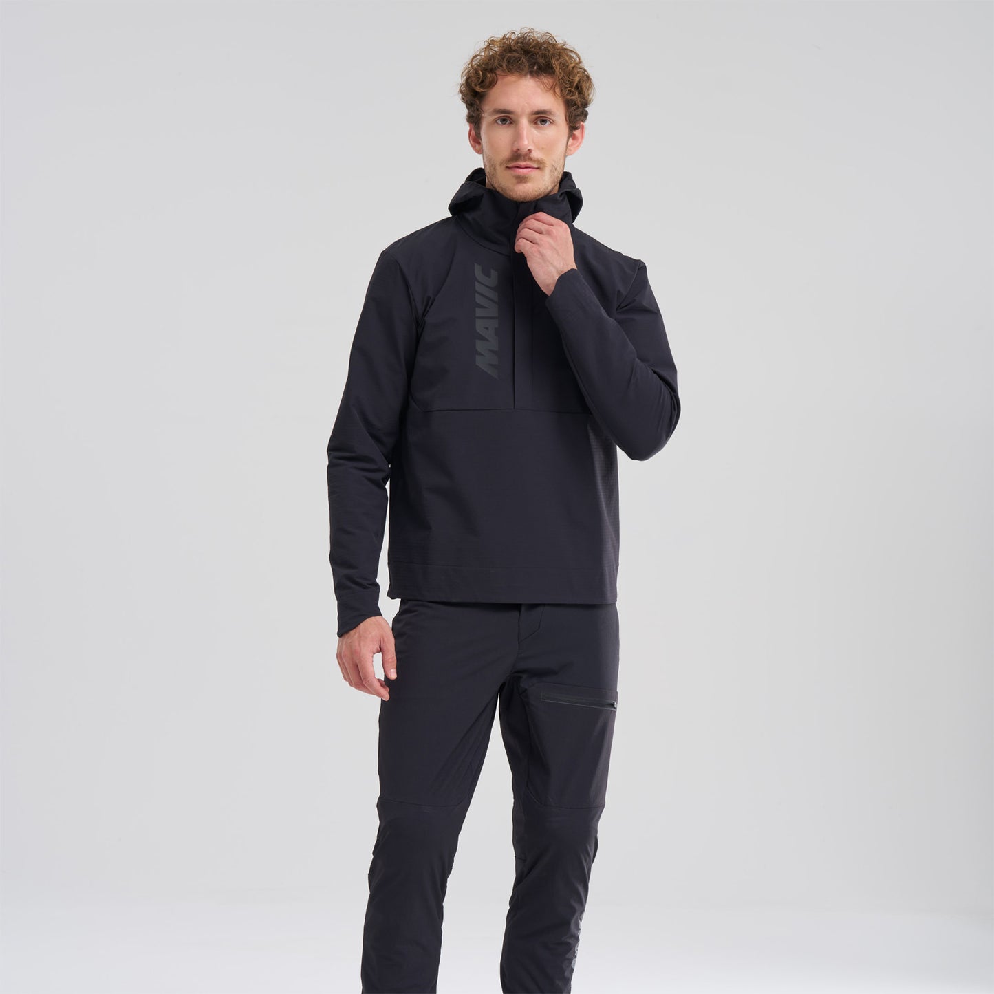 Jakke MAVIC DEEMAX THERMO WIND HOODIE Sort