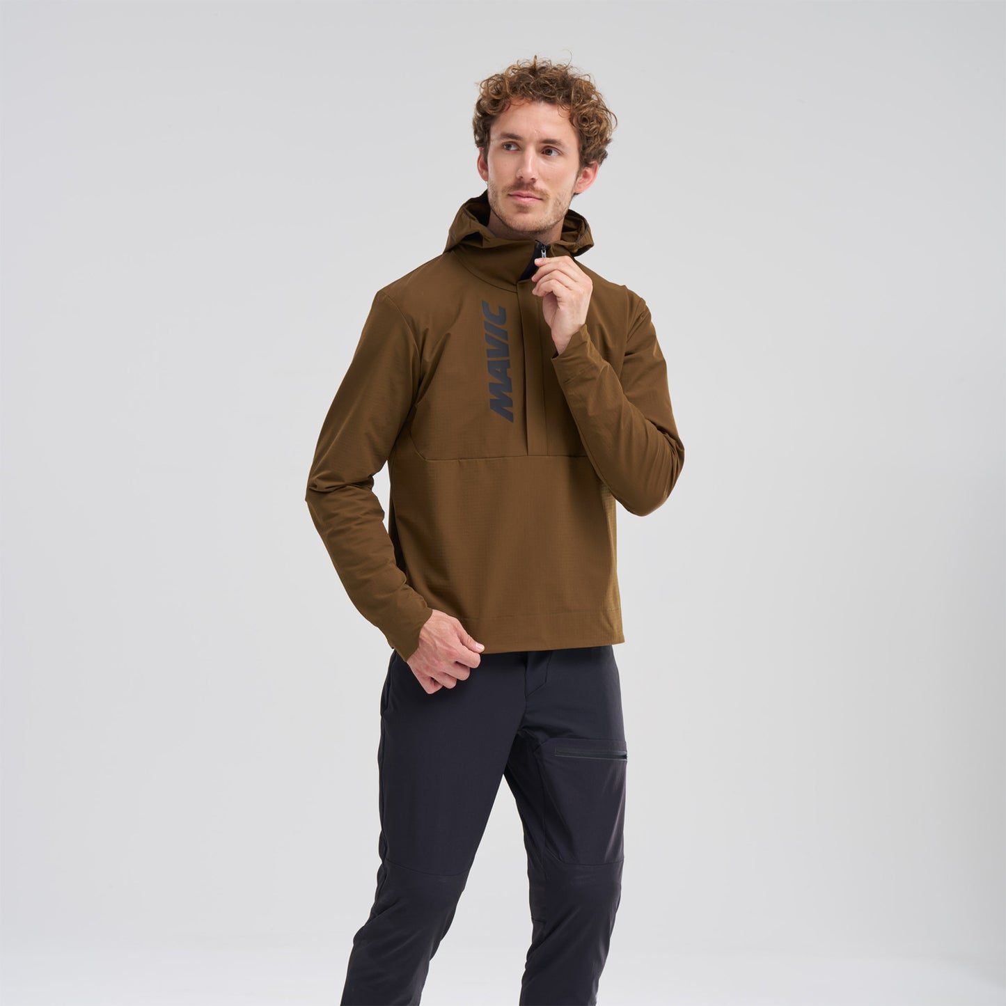 Veste MAVIC DEEMAX THERMO WIND HOODIE Marron