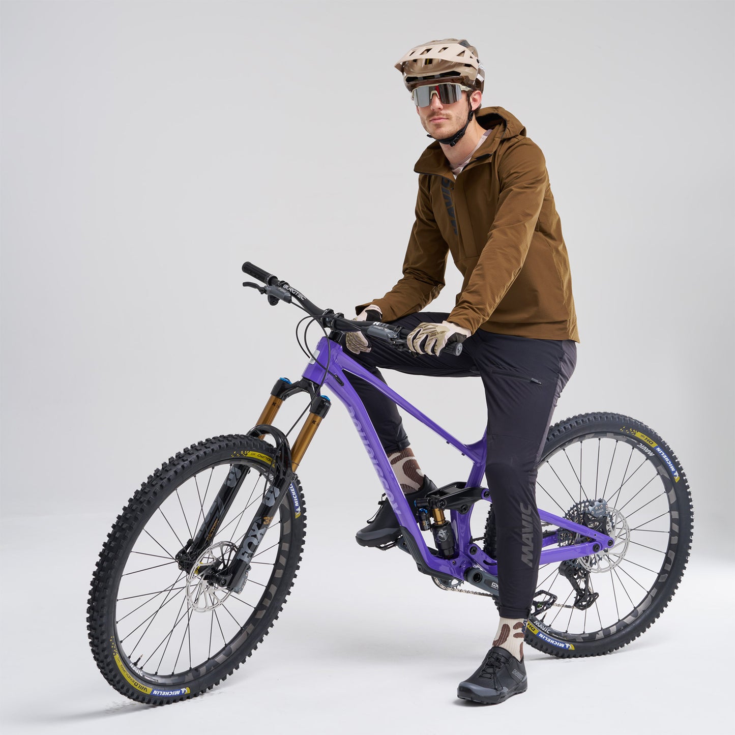 Veste MAVIC DEEMAX THERMO WIND HOODIE Marron