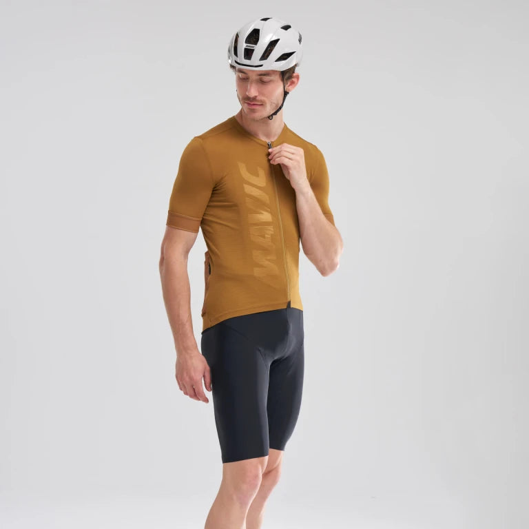 Trikot MAVIC AKSIUM Kurzarm Braun