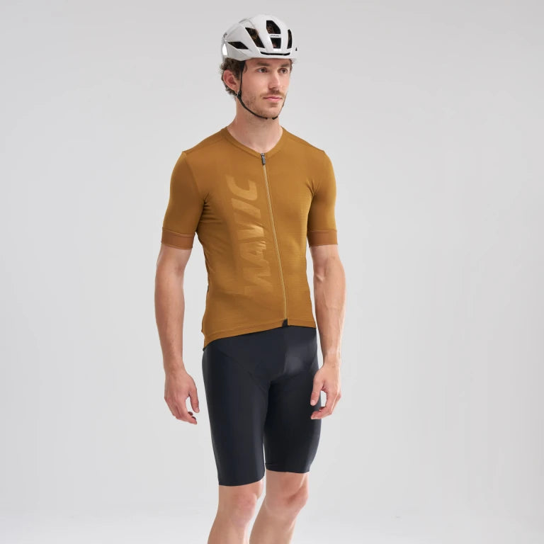 Trikot MAVIC AKSIUM Kurzarm Braun
