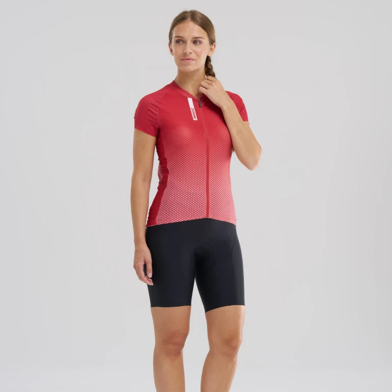 Wielrenshirt MAVIC AKSIUM Korte Mouwen Dames Rood