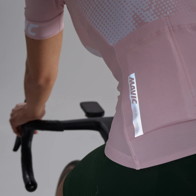 Maillot MAVIC AKSIUM GRAPHIC Maniche Corte Donna Rosa