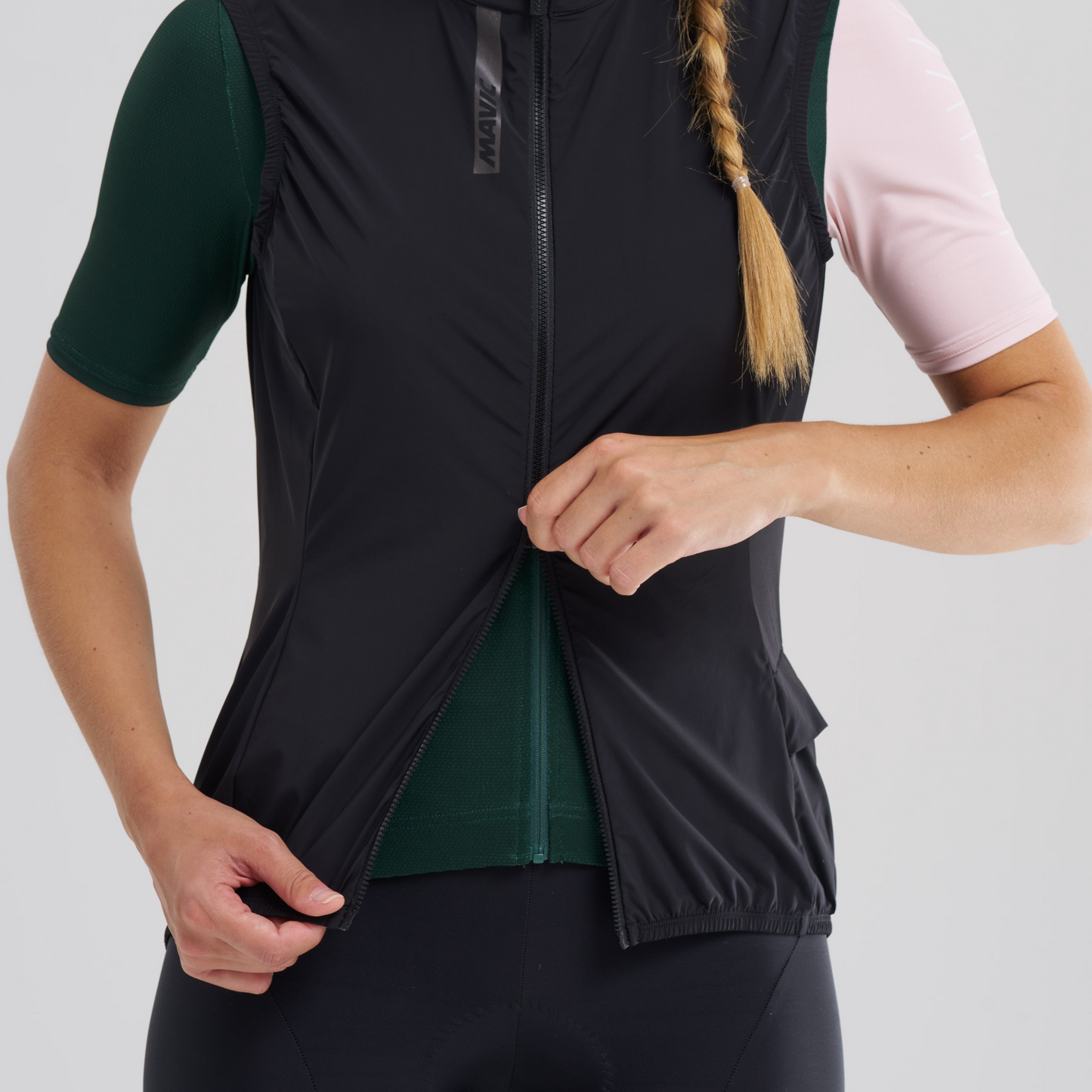 Ärmellose Jacke MAVIC AKSIUM WIND Damen Schwarz