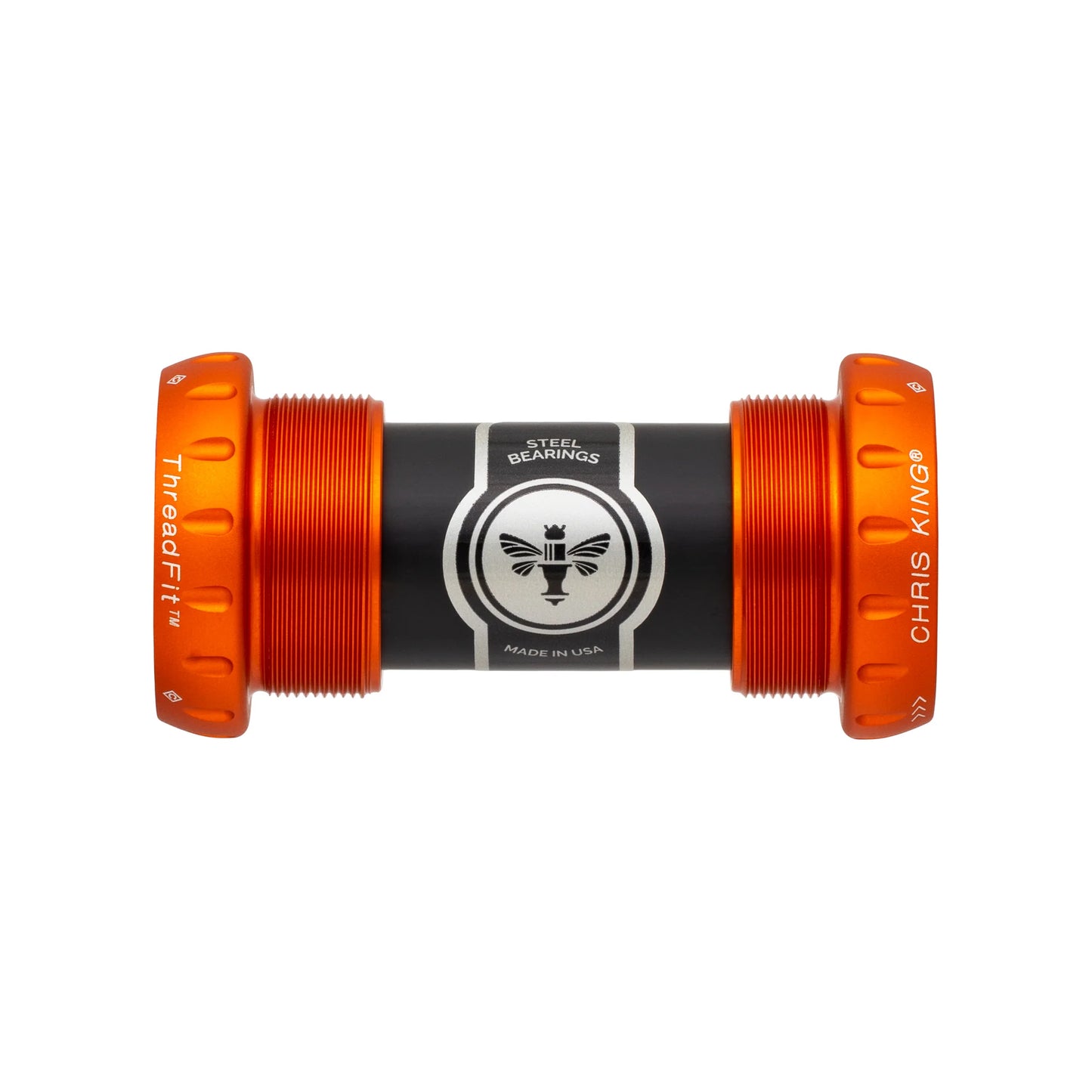 Boîtier de Pédalier CHRIS KING ThreadFit 24 68/73mm Orange