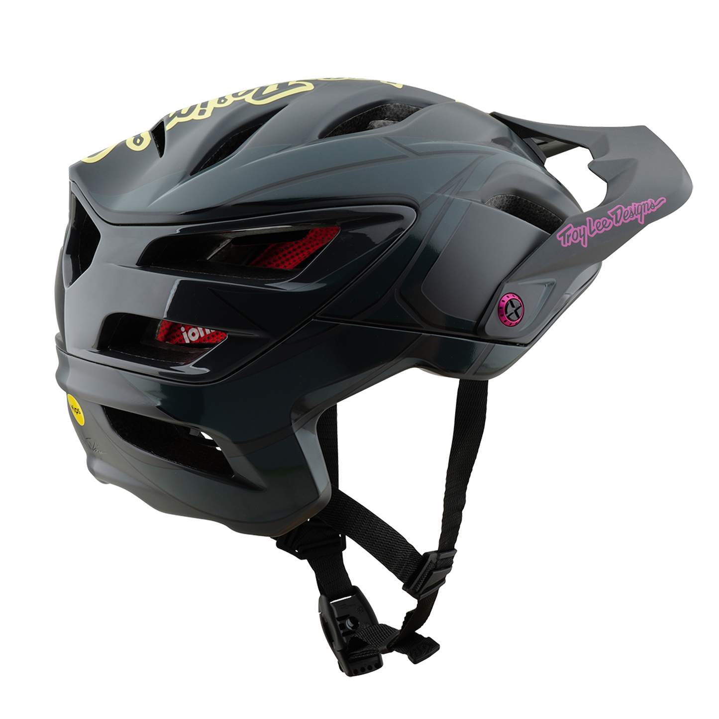 Casque VTT TROY LEE DESIGNS A3 MIPS GHOSTWING Gris/Noir
