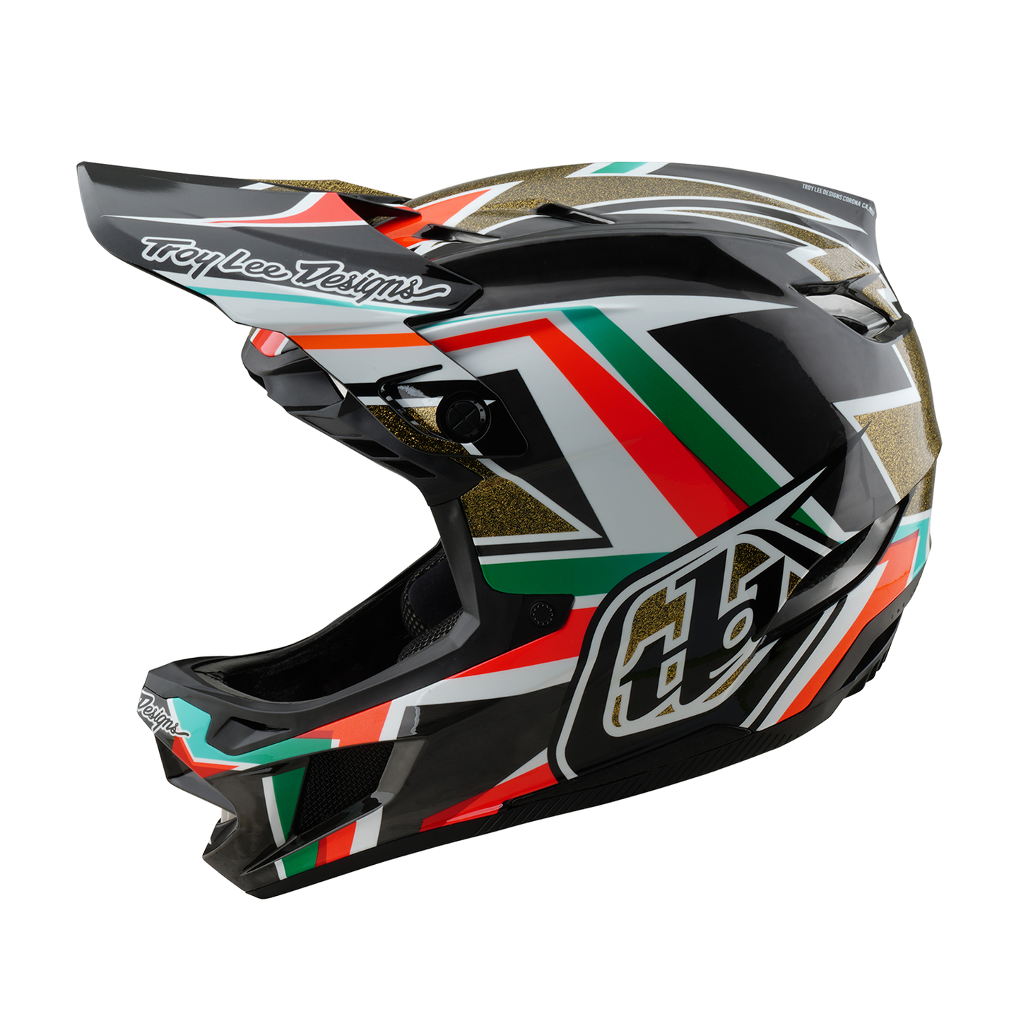 Casco de MTB TROY LEE DESIGNS D4 CARBON MIPS Frames Negro/Oro