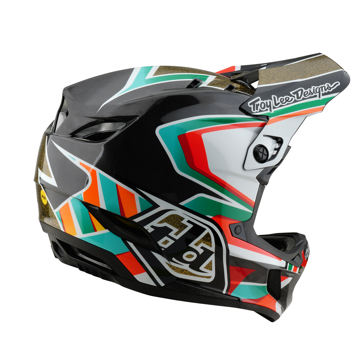 Casco de MTB TROY LEE DESIGNS D4 CARBON MIPS Frames Negro/Oro