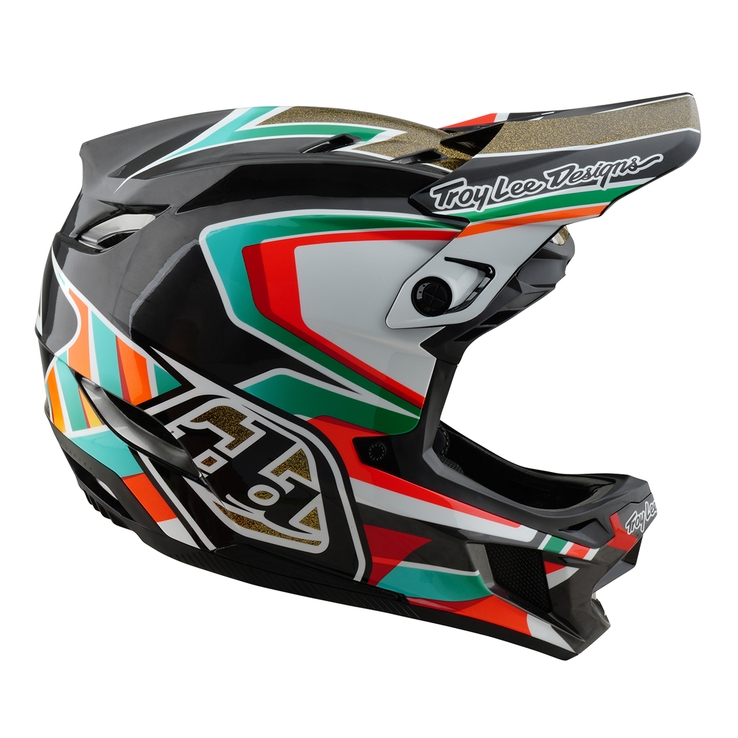 Casco de MTB TROY LEE DESIGNS D4 CARBON MIPS Frames Negro/Oro