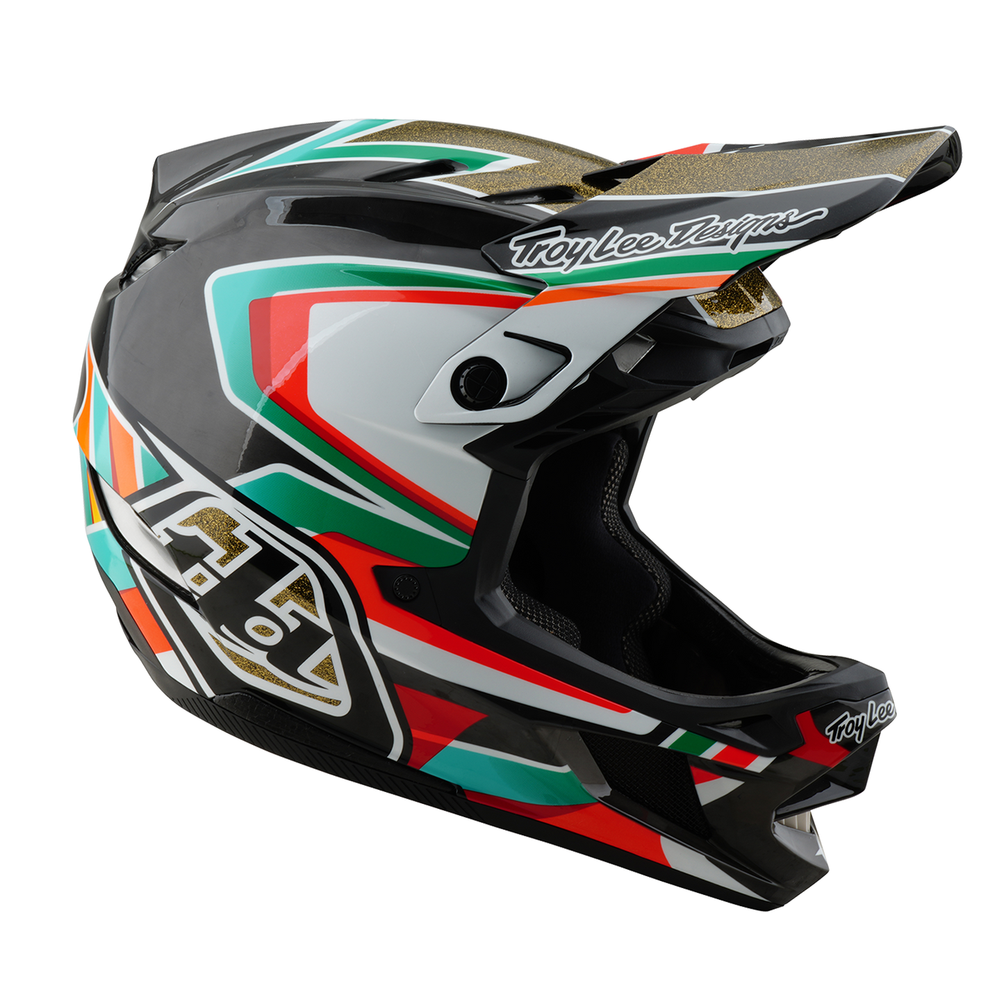 Casco de MTB TROY LEE DESIGNS D4 CARBON MIPS Frames Negro/Oro