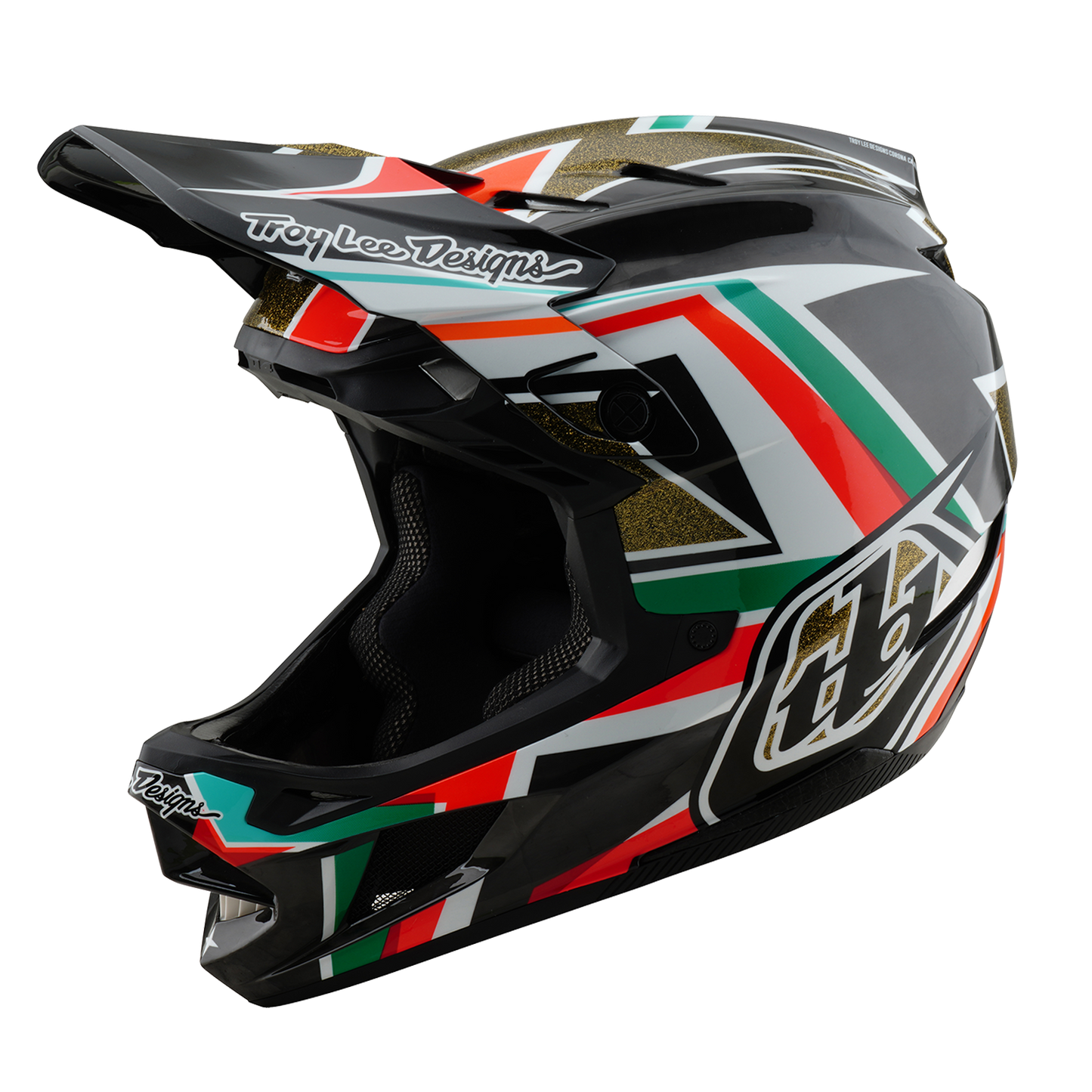 Casco de MTB TROY LEE DESIGNS D4 CARBON MIPS Frames Negro/Oro