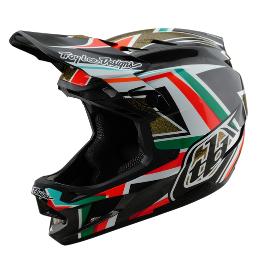 Casque VTT TROY LEE DESIGNS D4 CARBON MIPS Frames Noir/Or