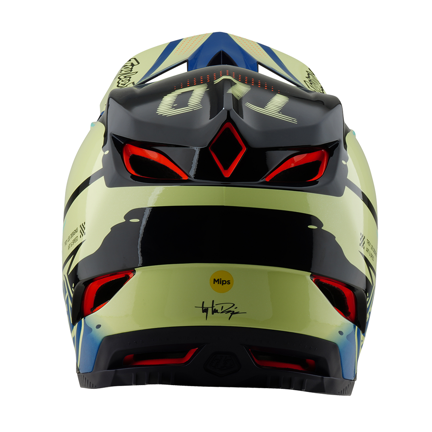 MTB-hjelm TROY LEE DESIGNS D4 COMPOSITE MIPS Drip Gul