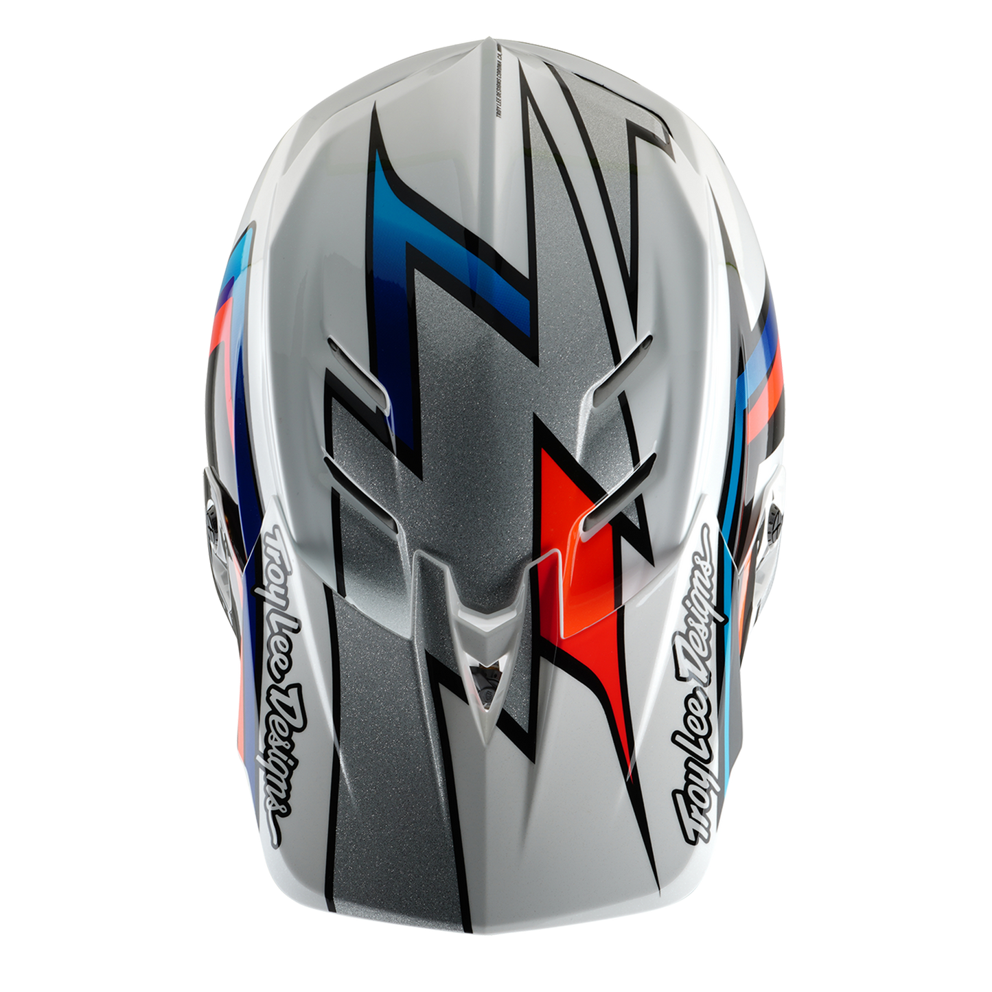 Casque VTT TROY LEE DESIGNS D4 COMPOSITE MIPS FRAMES Blanc/Gris