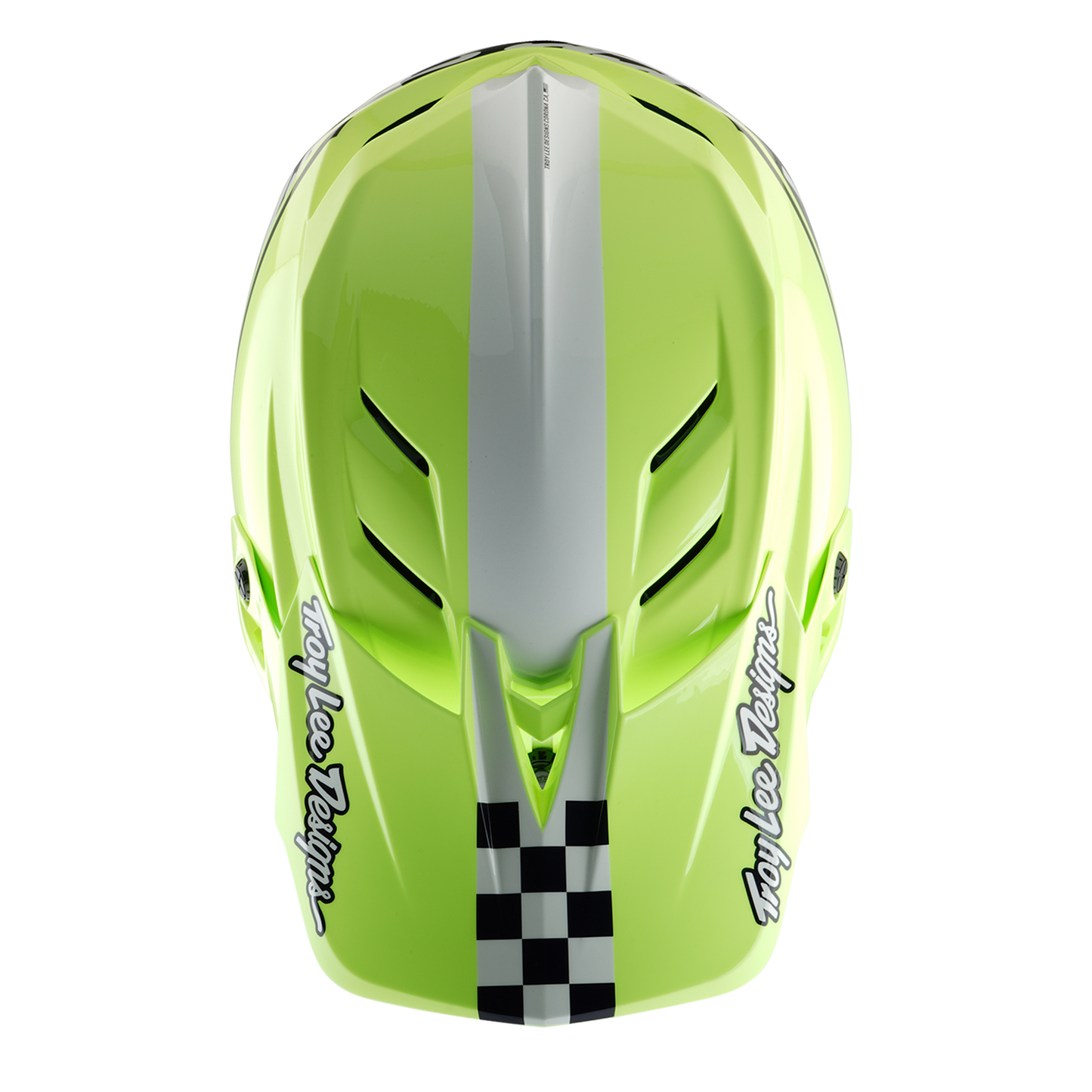 Casque VTT TROY LEE DESIGNS D4 POLYACRYLITE MIPS FIFTY 50 Jaune/Bleu