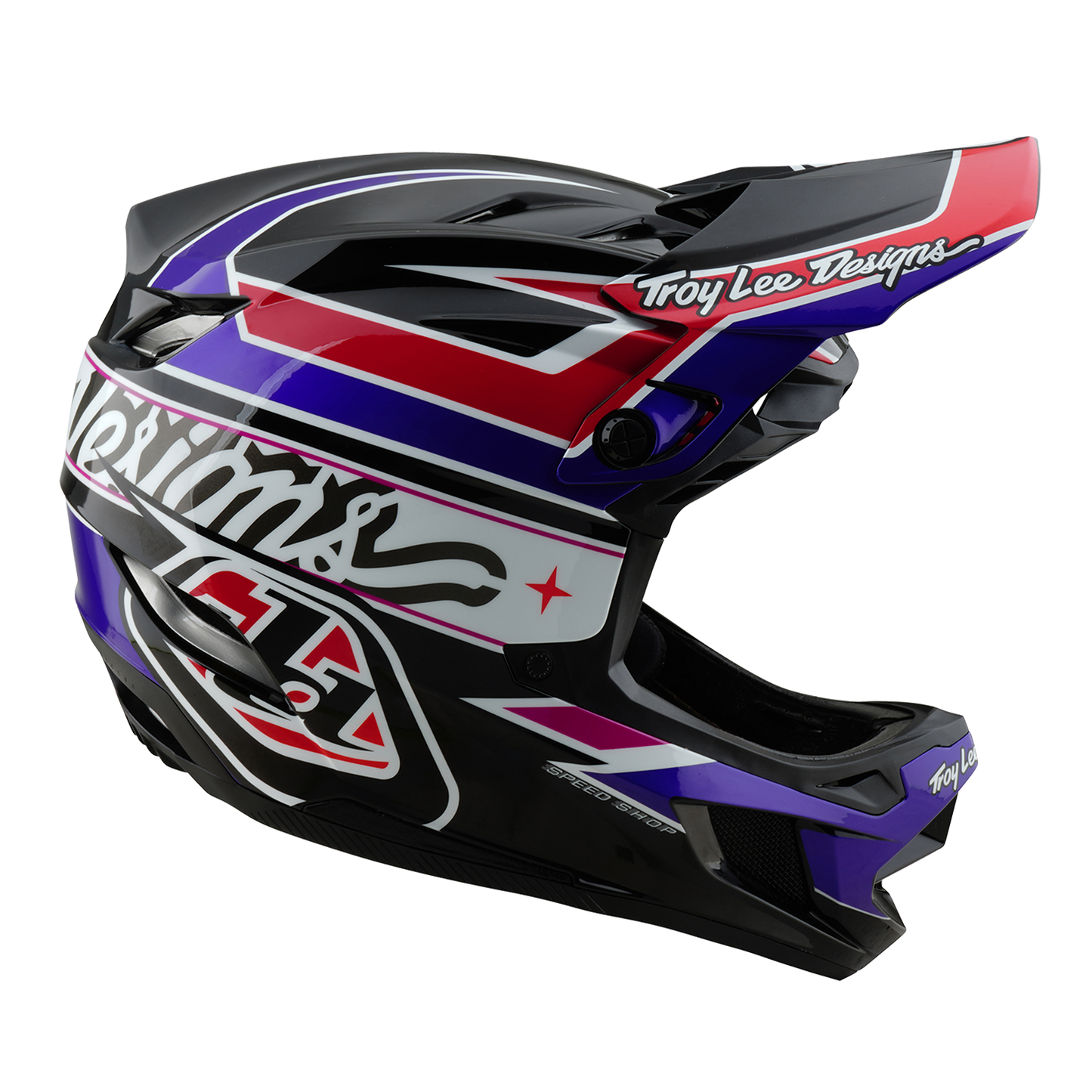 Casco MTB TROY LEE DESIGNS D4 POLYACRYLITE MIPS LINEAR Nero