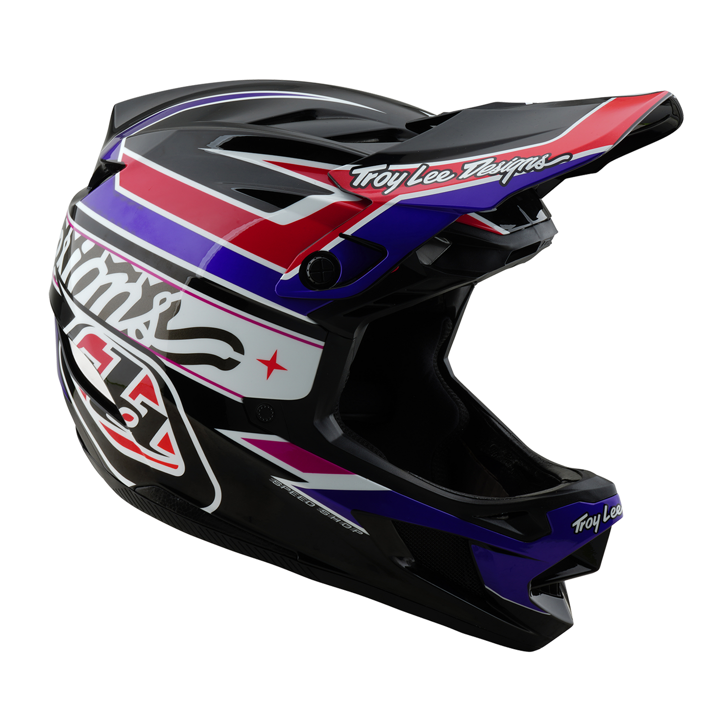 Casco MTB TROY LEE DESIGNS D4 POLYACRYLITE MIPS LINEAR Nero