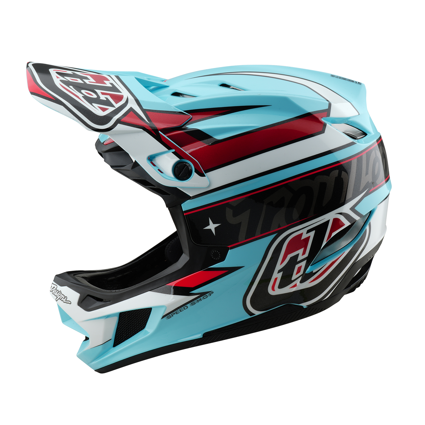 Helma MTB TROY LEE DESIGNS D4 POLYACRYLITE MIPS LINEAR Modrá