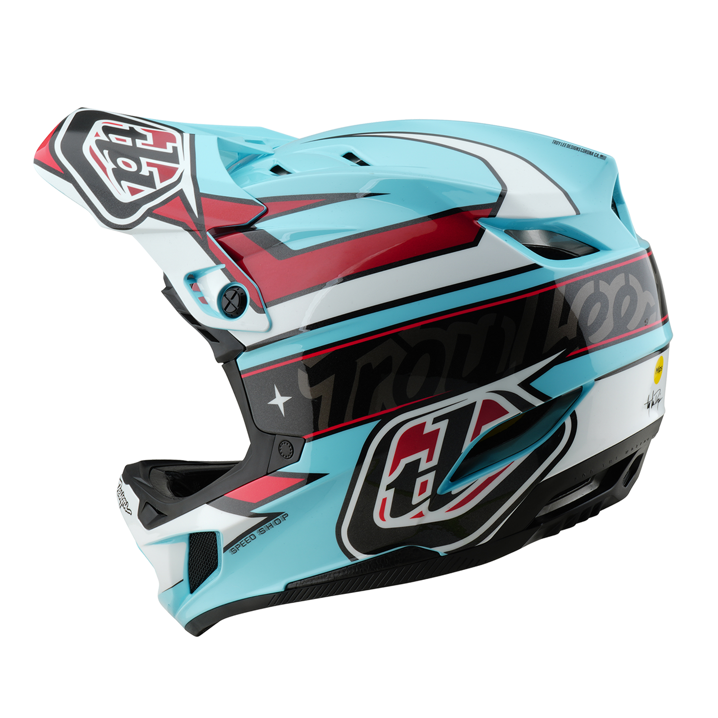 Helma MTB TROY LEE DESIGNS D4 POLYACRYLITE MIPS LINEAR Modrá