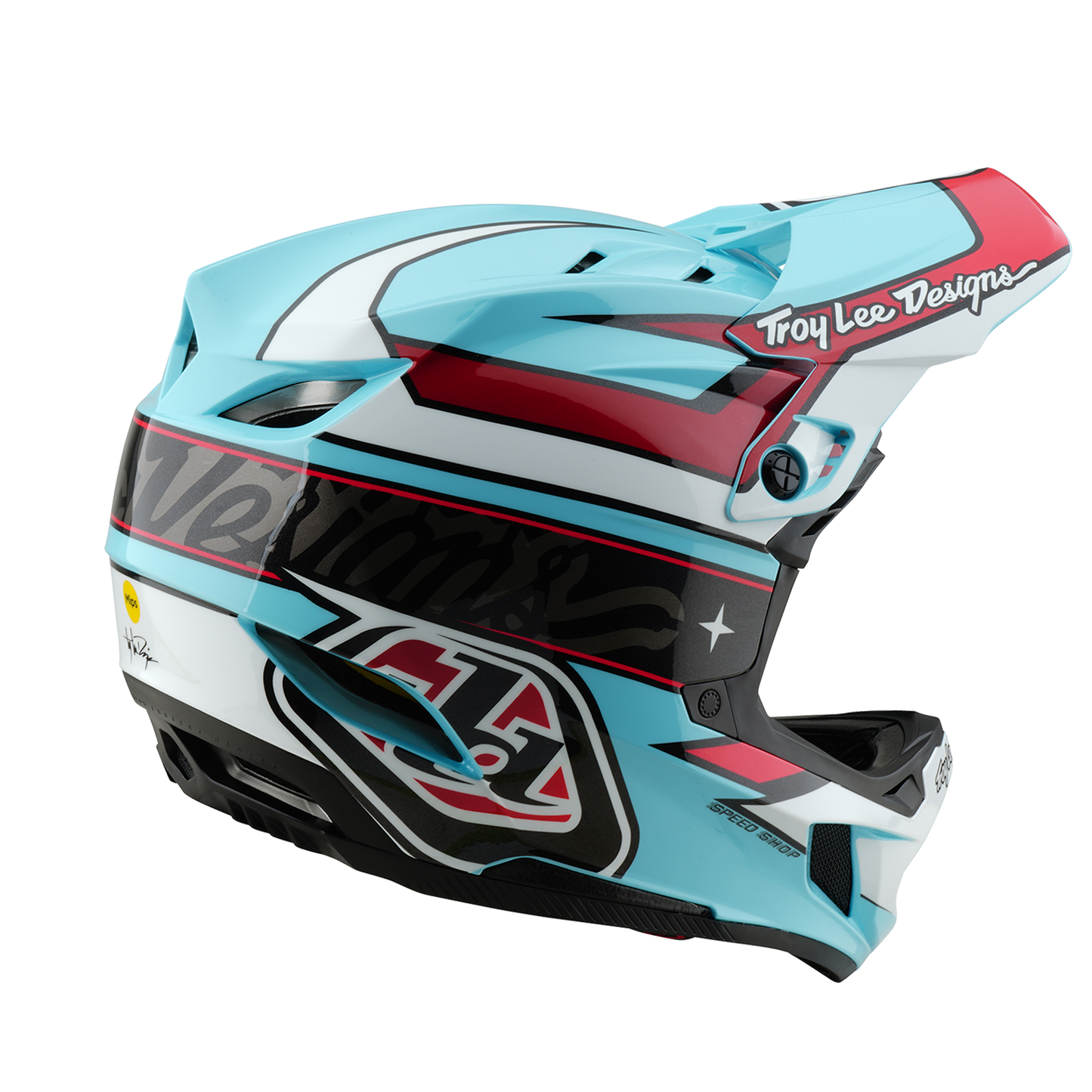 Helma MTB TROY LEE DESIGNS D4 POLYACRYLITE MIPS LINEAR Modrá