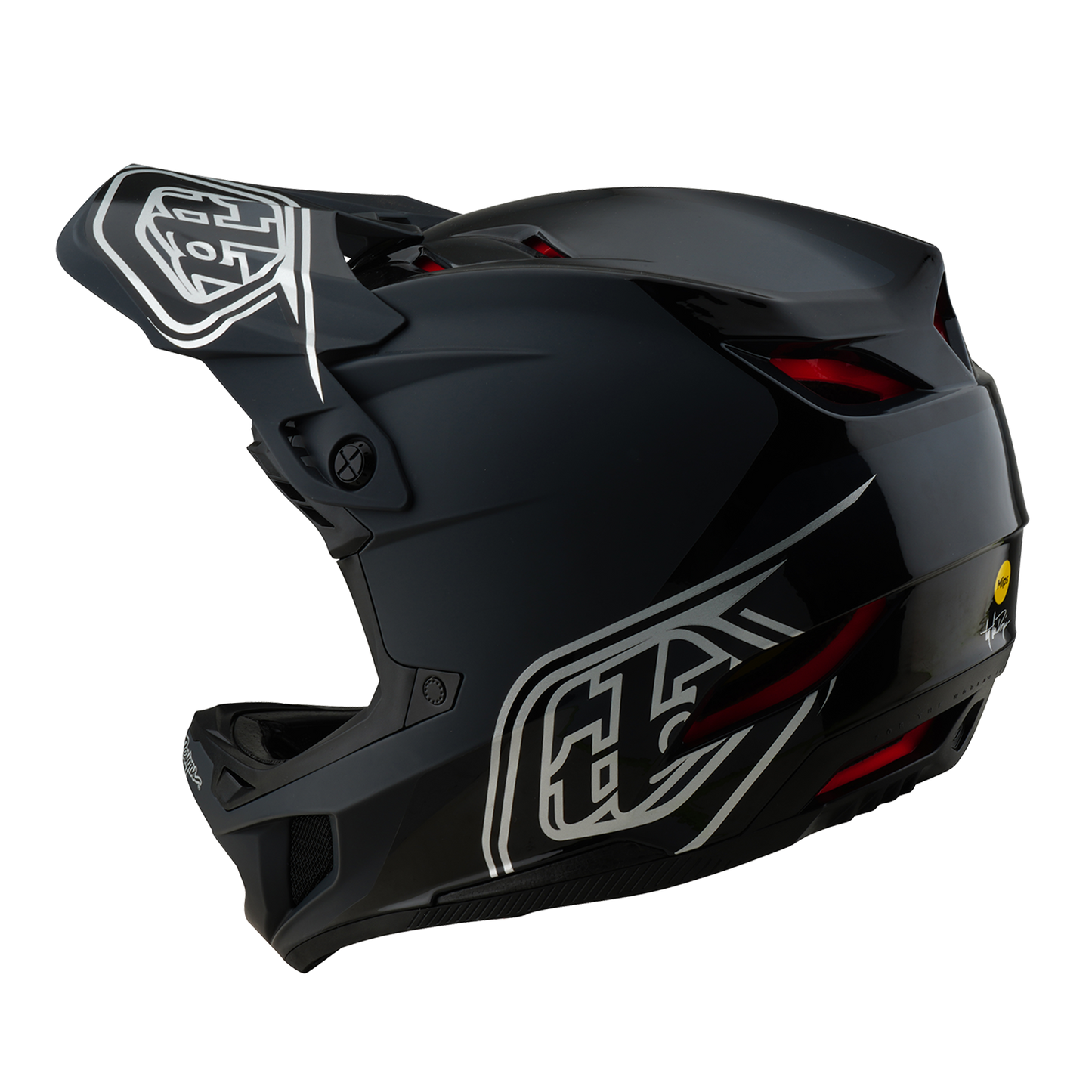 Casque VTT TROY LEE DESIGNS D4 POLYACRYLITE MIPS SHADOW Noir