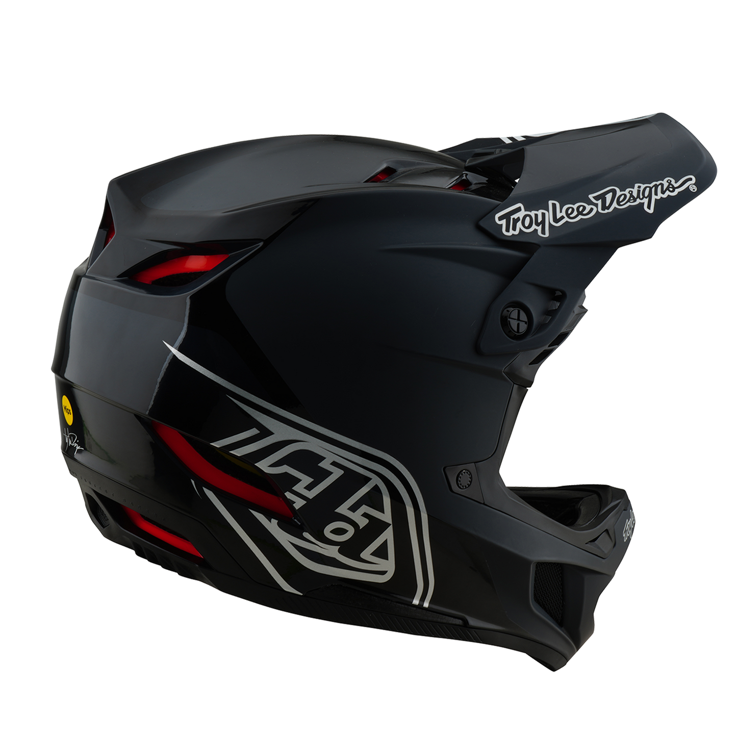 Casque VTT TROY LEE DESIGNS D4 POLYACRYLITE MIPS SHADOW Noir