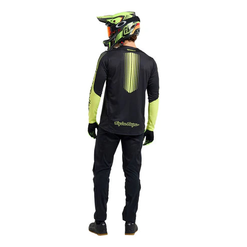 Maglia TROY LEE DESIGNS SPRINT Maniche Lunghe Nero/Giallo