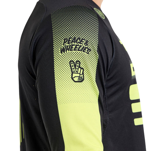 Maglia TROY LEE DESIGNS SPRINT Maniche Lunghe Nero/Giallo