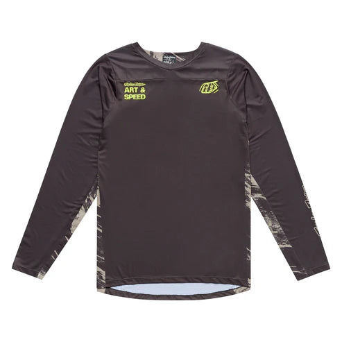 Trikot TROY LEE DESIGNS SKYLINE Lange Ärmel Grau/Schwarz
