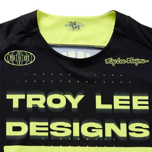 Maglia TROY LEE DESIGNS SPRINT Maniche Lunghe Nero/Giallo