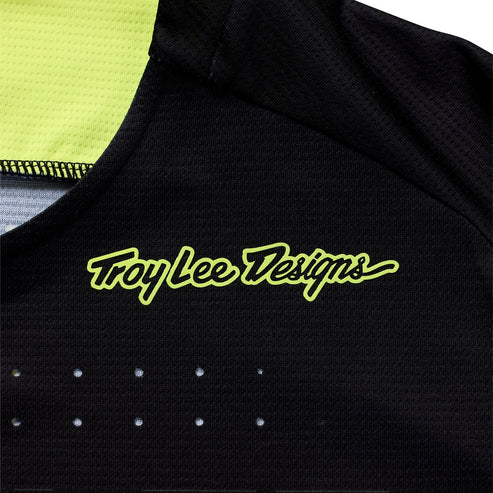 Maglia TROY LEE DESIGNS SPRINT Maniche Lunghe Nero/Giallo