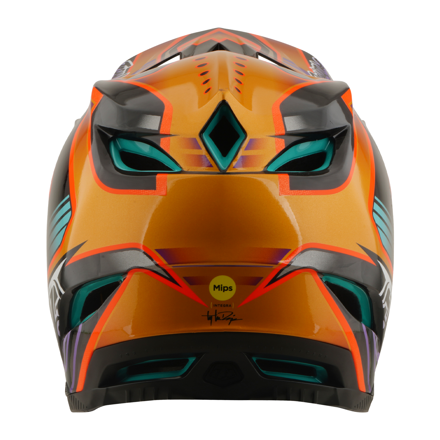 Přilba MTB TROY LEE DESIGNS D4 CARBON MIPS Crest Gold