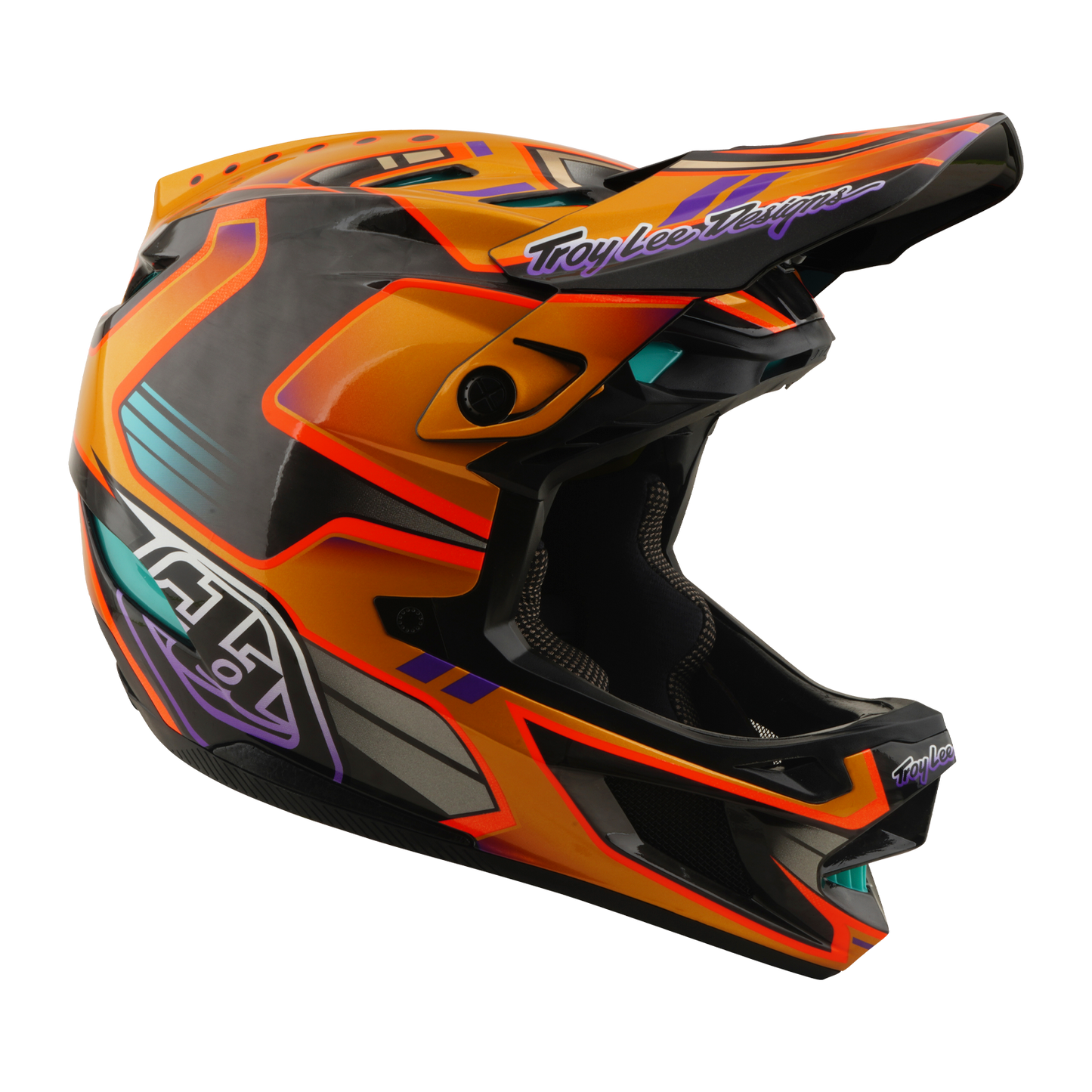 Přilba MTB TROY LEE DESIGNS D4 CARBON MIPS Crest Gold
